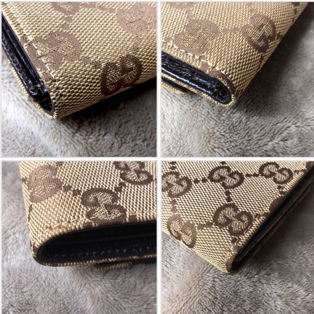 GUCCI GG Sherry Line Horsebit Trifold Wallet COMES WITH GUCCI BOX - Picture 14 of 17